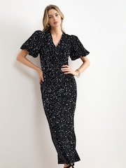 Phase Eight Black Elaina Maxi Dress - Image 3 of 8