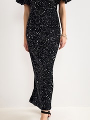 Phase Eight Black Elaina Maxi Dress - Image 6 of 8
