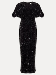 Phase Eight Black Elaina Maxi Dress - Image 8 of 8