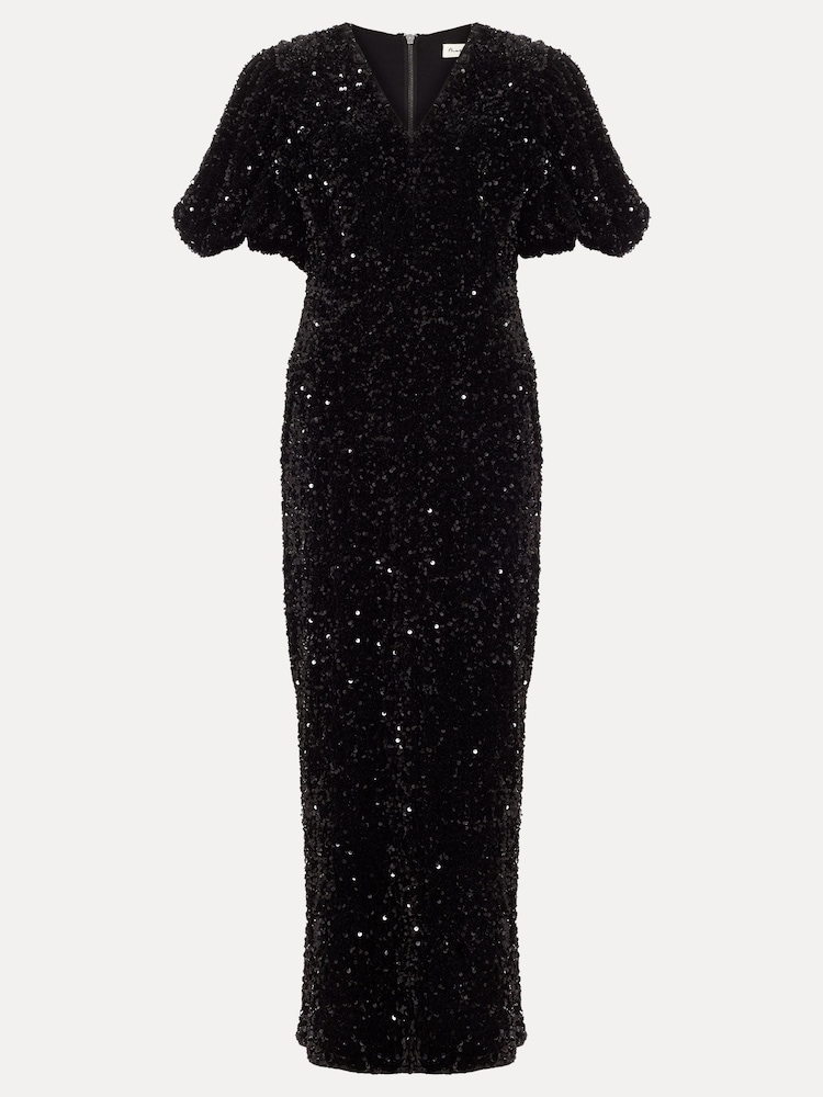 Phase Eight Black Elaina Maxi Dress - Image 8 of 8 Phase Eight Black Elaina Maxi Dress - Image 8 of 8