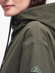 Barbour® Olive Green Waterproof Shelburne Longline Jacket - Image 5 of 8