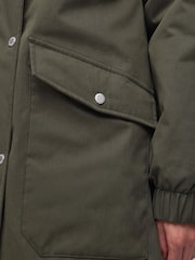 Barbour® Olive Green Waterproof Shelburne Longline Jacket - Image 7 of 8
