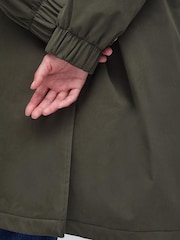Barbour® Olive Green Waterproof Shelburne Longline Jacket - Image 8 of 8