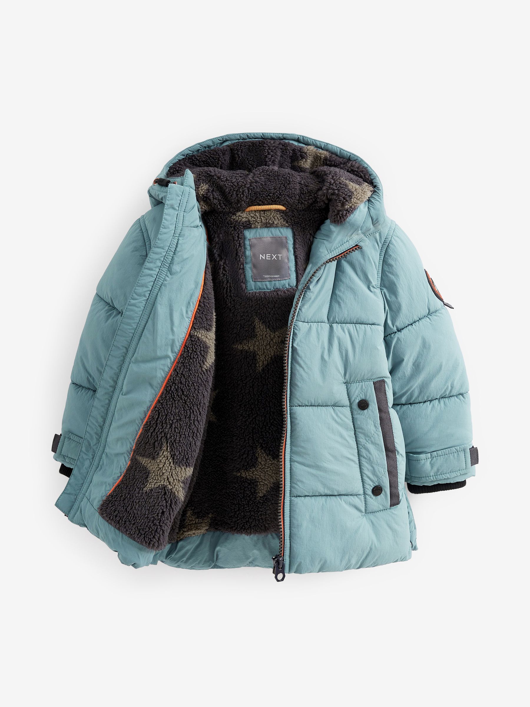 Next blue teddy coat new arrivals