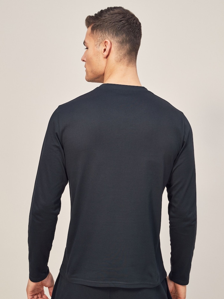 Polo Ralph Lauren Dark Black Logo Long Sleeve Cotton T-Shirt - Image 2 of 5
