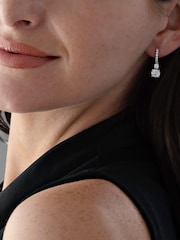 Beaverbrooks Sterling Silver Cubic Zirconia Drop Earrings - Image 4 of 5