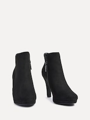 Linzi Black Layara Platform Ankle Boots With Stiletto Heels - Image 3 of 5