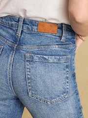 Joules Mid Blue Straight Fit Mid Rise Jeans - Image 4 of 7