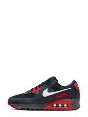 Nike Red/White Air Max 90 Trainers - Image 2 of 9