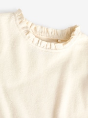 Ecru White 100% Cotton Pointelle Top (3mths-7yrs) - Image 3 of 3
