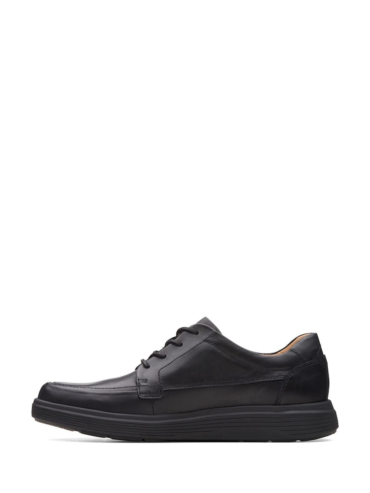 Clarks Black Leather Un Abode Ease Shoes - Image 2 of 7
