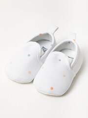 Lily & Jack Bodysuit/Shorts and Shoes White Outfit Set - Image 5 of 5