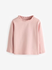 Pink 100% Cotton Pointelle Top (3mths-7yrs) - Image 1 of 3