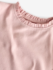 Pink 100% Cotton Pointelle Top (3mths-7yrs) - Image 3 of 3