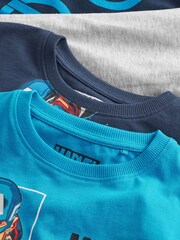 Blue/Grey Marvel 2 Pack 100% Cotton Pyjamas (3-16yrs) - Image 11 of 12