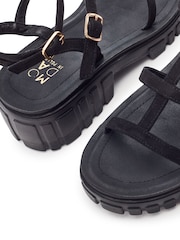 Moda in Pelle Black Karyna Gladiator Chunky Sandals - Image 4 of 4