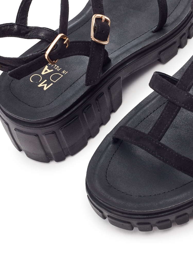 Moda in Pelle Black Karyna Gladiator Chunky Sandals - Image 4 of 4 Moda in Pelle Black Karyna Gladiator Chunky Sandals - Image 4 of 4