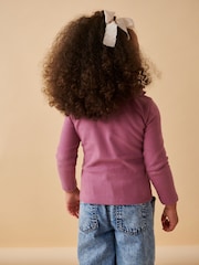 Purple Long Sleeve Collar Top (3mths-7yrs) - Image 3 of 7