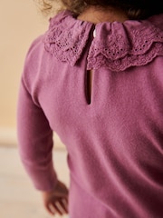 Purple Long Sleeve Collar Top (3mths-7yrs) - Image 4 of 7