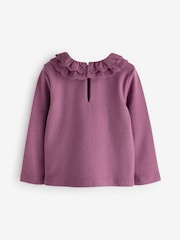 Purple Long Sleeve Collar Top (3mths-7yrs) - Image 6 of 7