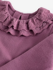 Purple Long Sleeve Collar Top (3mths-7yrs) - Image 7 of 7
