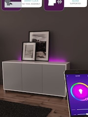 Frank Olsen Grey Smart LED Sideboard - Image 4 of 7