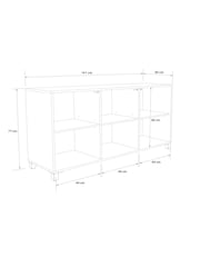 Frank Olsen Grey Smart LED Sideboard - Image 7 of 7