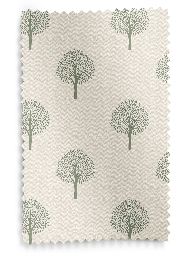 Emily Bond Fern Yew Tree Made to Measure 100% Cotton Curtains - Image 9 of 9