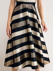Phase Eight Black Delicia Stripe Dress - Image 5 of 7