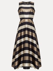 Phase Eight Black Delicia Stripe Dress - Image 7 of 7