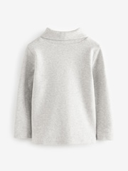 Grey Brushed Long Sleeve Roll Neck Top (3mths-7yrs) - Image 6 of 8