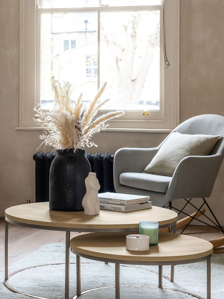 Light Bronx Nest of 2, Round Coffee Table - Image 1 of 7
