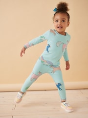 Blue Unicorn Cotton Rich Long Sleeve Rib T-Shirt (3mths-7yrs) - Image 2 of 6