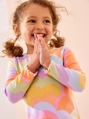 Rainbow Cotton Rich Long Sleeve Rib T-Shirt (3mths-7yrs) - Image 4 of 7