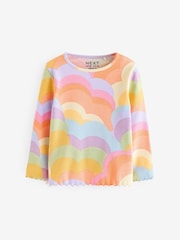 Rainbow Cotton Rich Long Sleeve Rib T-Shirt (3mths-7yrs) - Image 5 of 7