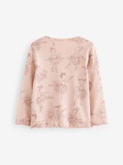 Pink Ballet Cotton Rich Long Sleeve Rib T-Shirt (3mths-7yrs) - Image 6 of 7