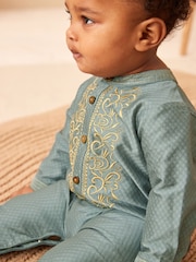 Green Occasion Baby Romper (0mths-2yrs) - Image 2 of 7