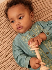 Green Occasion Baby Romper (0mths-2yrs) - Image 5 of 7