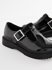 Black Patent Chunky T-Bar School Shoes - Image 5 of 5