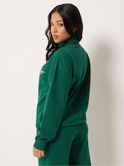 PixieGirl Petite Green St Etienne Quarter Zip Sweatshirt - Image 3 of 6
