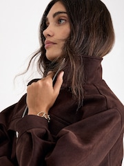 Phase Eight Brown Nina Suedette Jacket - Image 5 of 7