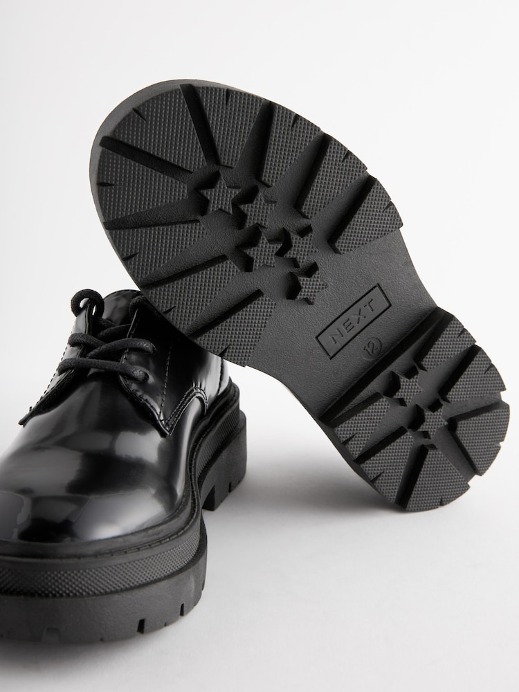 Noir à lacets - Chaussures d’école épaisses - Image 8 de 8