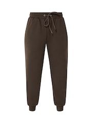 Maro Ciocolată - Pantaloni de sport cu manșete M&Co Mărimi mici - Imaginea 5 din 5