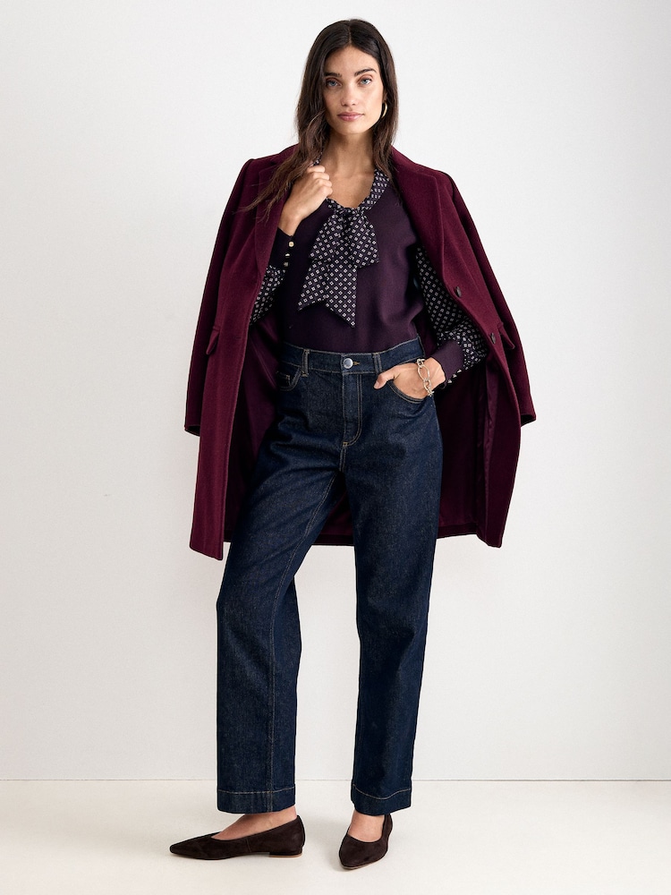 Phase Eight Purple Ellen Printed Top - Image 6 of 6 Phase Eight Purple Ellen Printed Top - Image 6 of 6