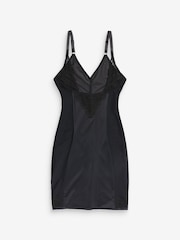 Black Firm Tummy Control Lace Wear Your Own Bra Slip - Image 1 of 2