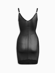 Black Firm Tummy Control Lace Wear Your Own Bra Slip - Image 2 of 2