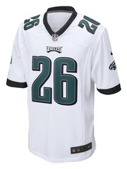 Nike White NFL Philadelphia Eagles Game Road Jersey - Miles Sanders - Image 2 of 3