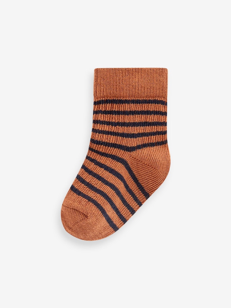 Cobalt Blue Stripe Baby Socks 4 Pack (0mths-2yrs) - Image 2 of 5