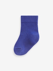 Cobalt Blue Stripe Baby Socks 4 Pack (0mths-2yrs) - Image 3 of 5