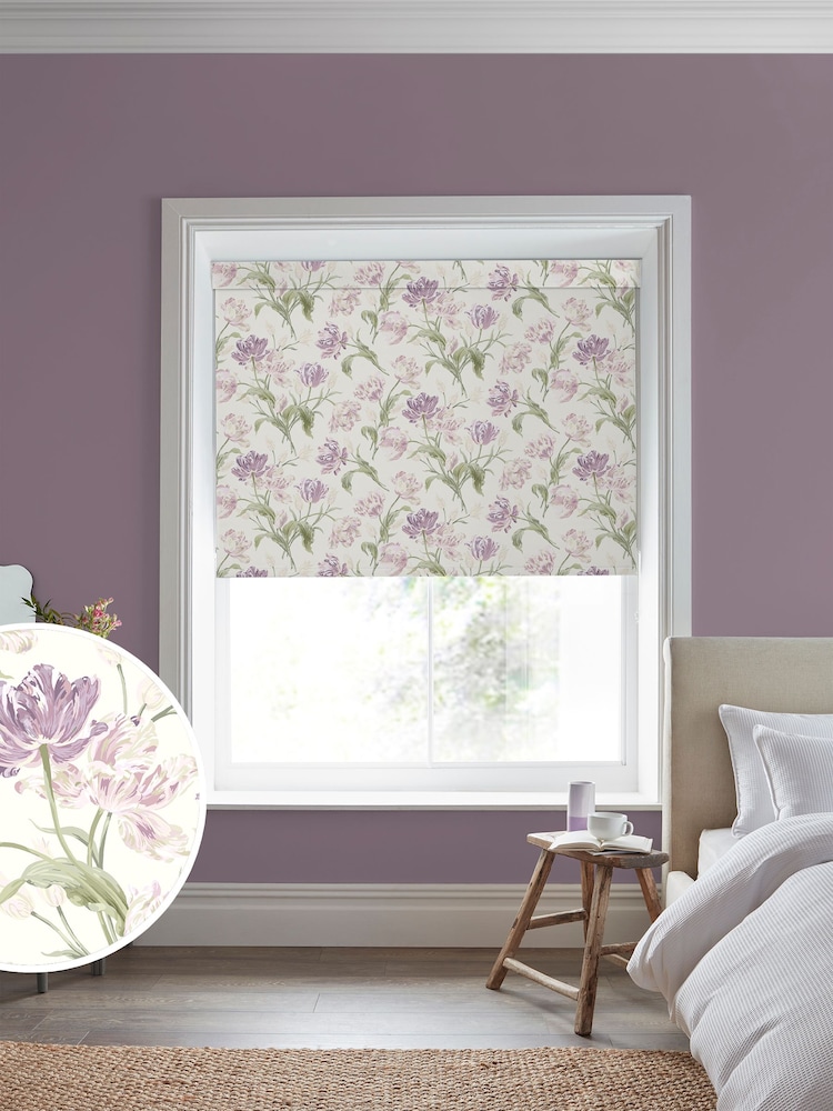 Laura Ashley Cream Gosford Made to Measure Roller Blind - Image 1 of 6
